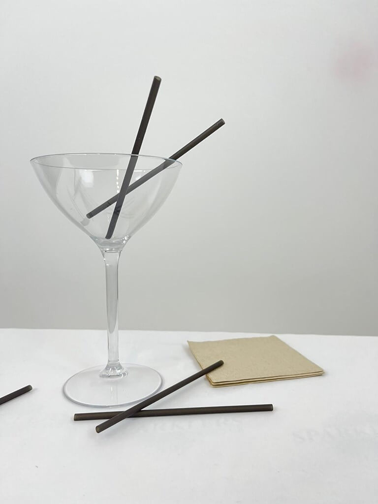 Mini Paille Biodégradable en Riz Noire - 260 Unités
