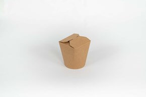 Boite à Pâte en Carton + PLA Kraft 48cl (16oz) - 50 Unités