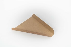 Pelle Pizza triangle en Carton Kraft - 220x220mm - 50 Unités