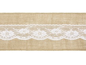 Ceinture de chaise + Dentelle en Toile de Jute - 2,75 mètres