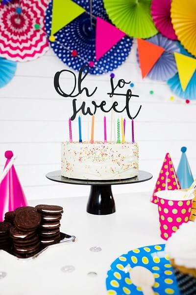 Generic Bougies d'anniversaire multicolores 6 Pcs décor de gâteau,  fournitures de fête, bougie magique à prix pas cher