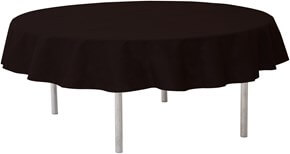 Nappe ronde intissée noire ø240cm 