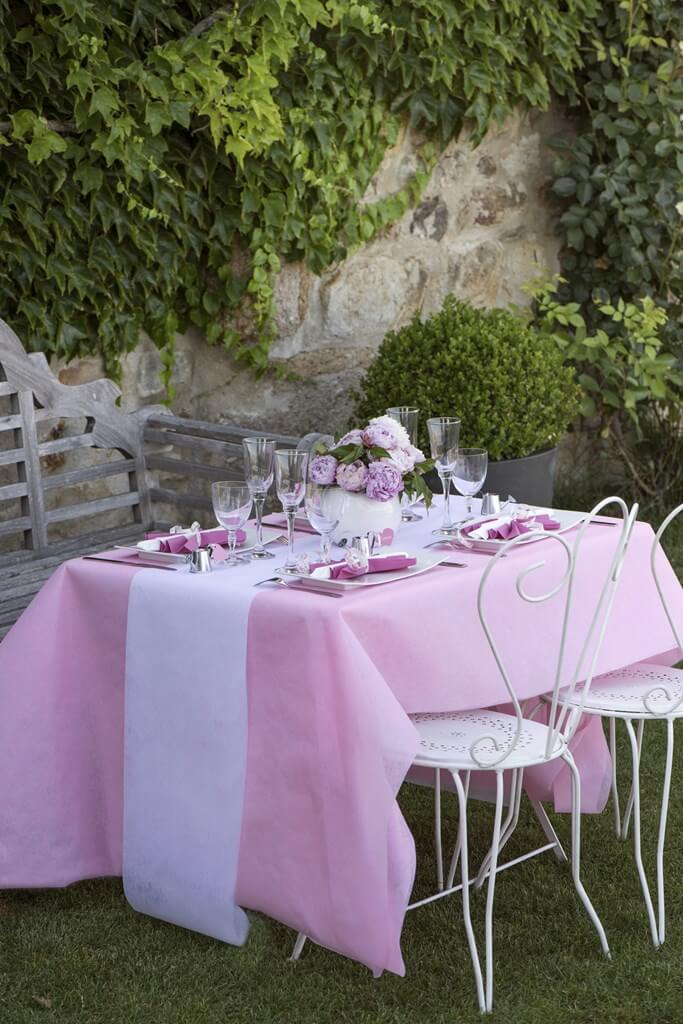 Nappe Intissée Rose 10 mètres