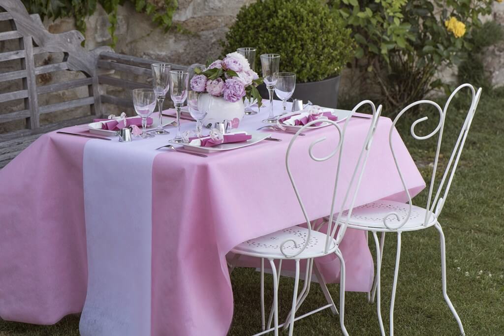 Nappe Intissée Rose 10 mètres