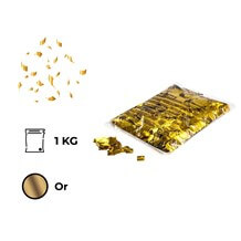 Sac 1KG confettis or métallique Carré 17X17mm Magic FX