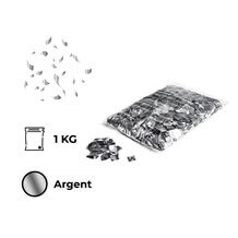 Sac 1KG confettis Argent métallique Carré 17X17mm Magic FX