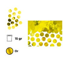 Confettis ronds en or (15gr)