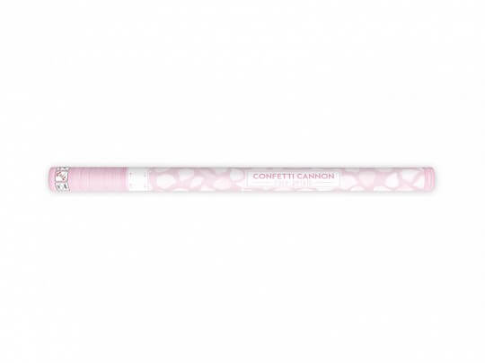 Canon confettis 80cm pétales roses couleur blanc