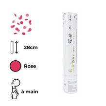 Canon à confettis Gender Reveal Rose