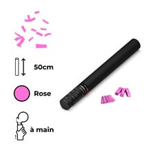 Canon à confettis manuel rose 50 cm Magic FX