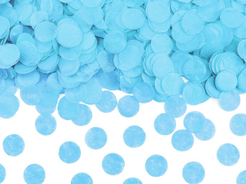 Canon à confettis Géant Gender Reveal Bleu 