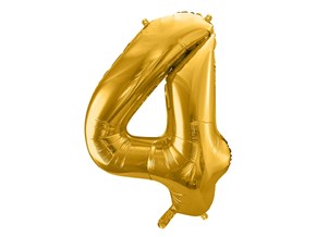 Ballon chiffre 4 Or (gold) 86cm 