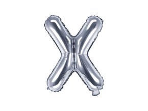 Ballon Lettre X argent - 35cm