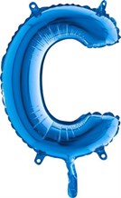 Ballon Lettre C Bleu - 35cm