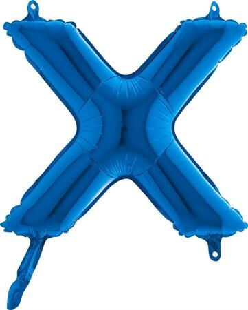 Ballon Lettre X Bleu - 35cm