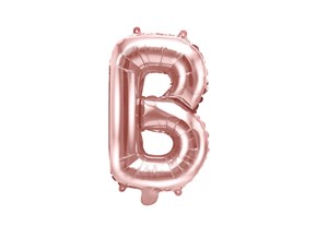 Ballon Lettre B Or Rose - 35cm