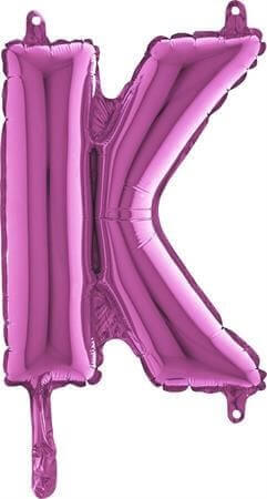 Ballon Lettre K Rose - 35cm