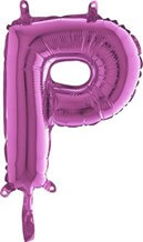 Ballon Lettre P Rose - 35cm