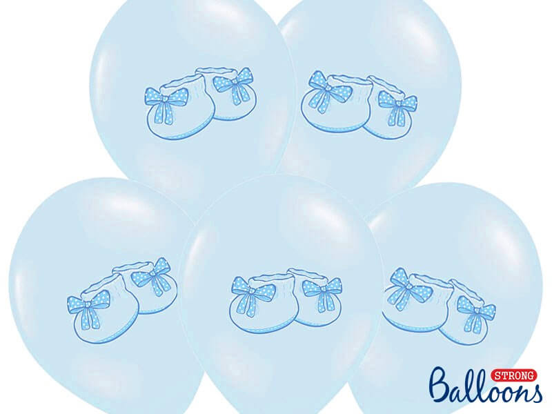 Lot de 6 Ballons Baby Sneaker Bleus
