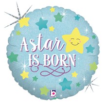 Ballon bleu A Star Is Born ø45cm