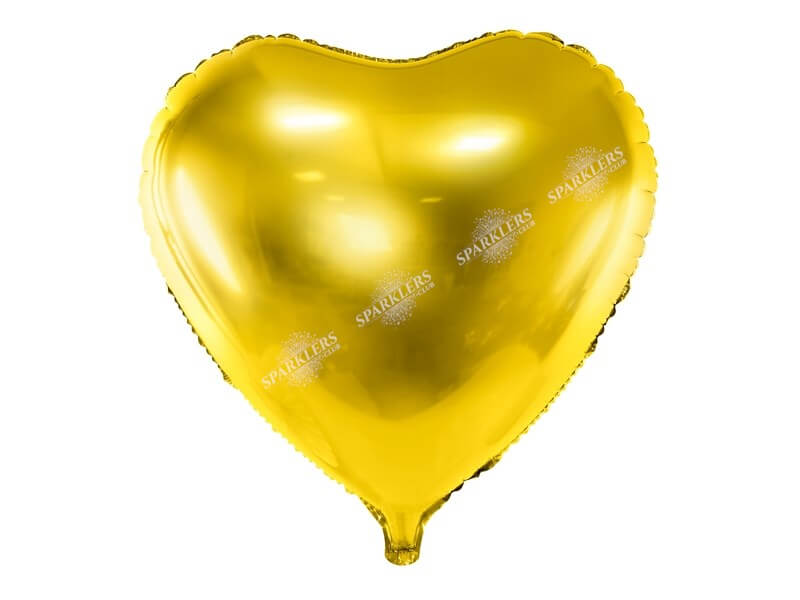 Ballon Coeur Or métallique 61cm