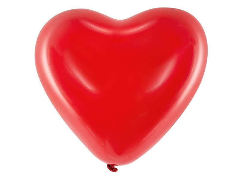 Lot de 100 Ballons Coeur Rouge Pastel 30cm 