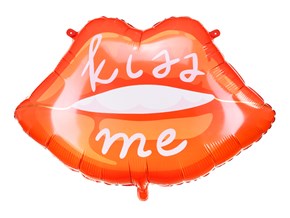 Ballon en Aluminium - Lèvres Rouges Kiss Me -  86.5x65 cm