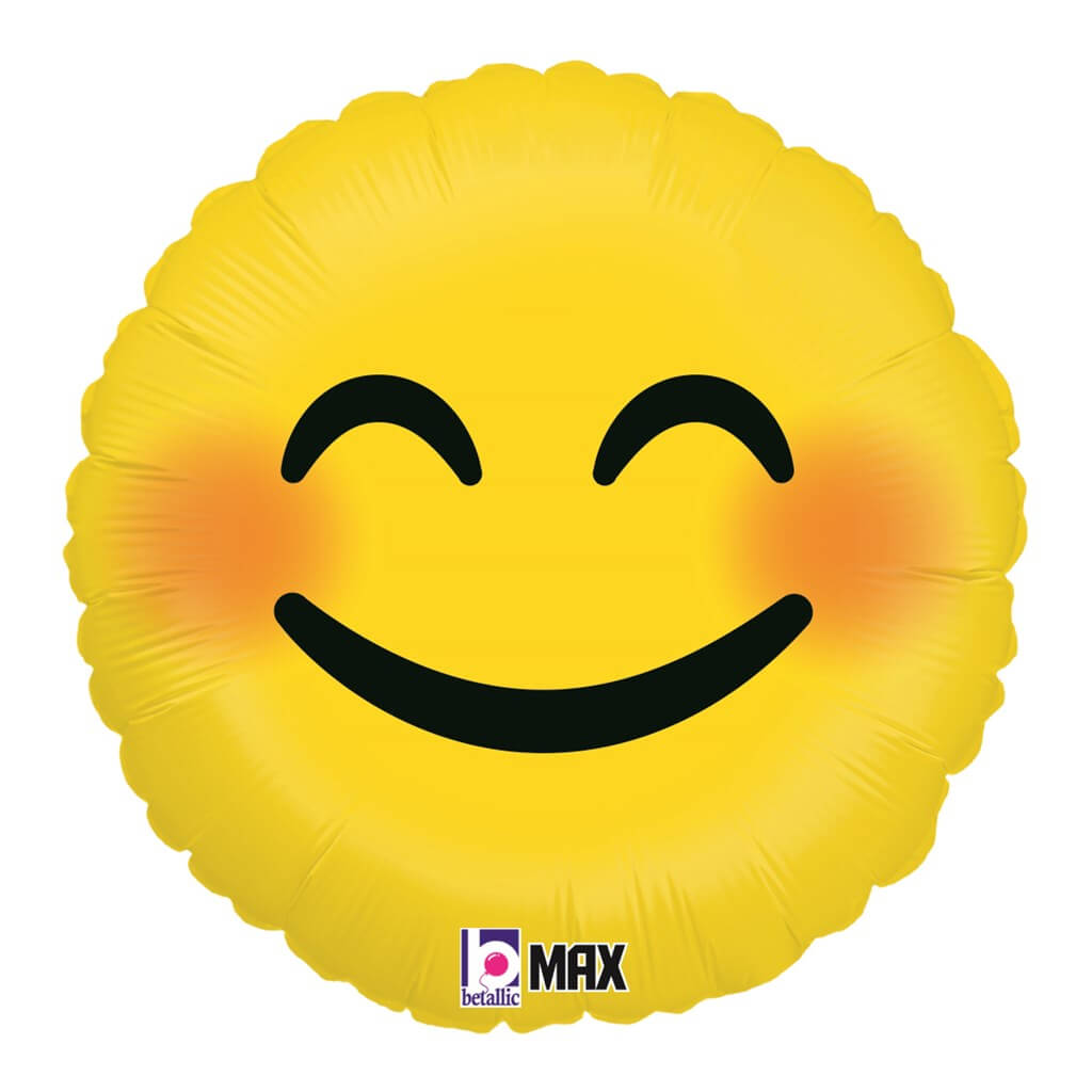Ballon Emoji Jaune Smiley ø45cm
