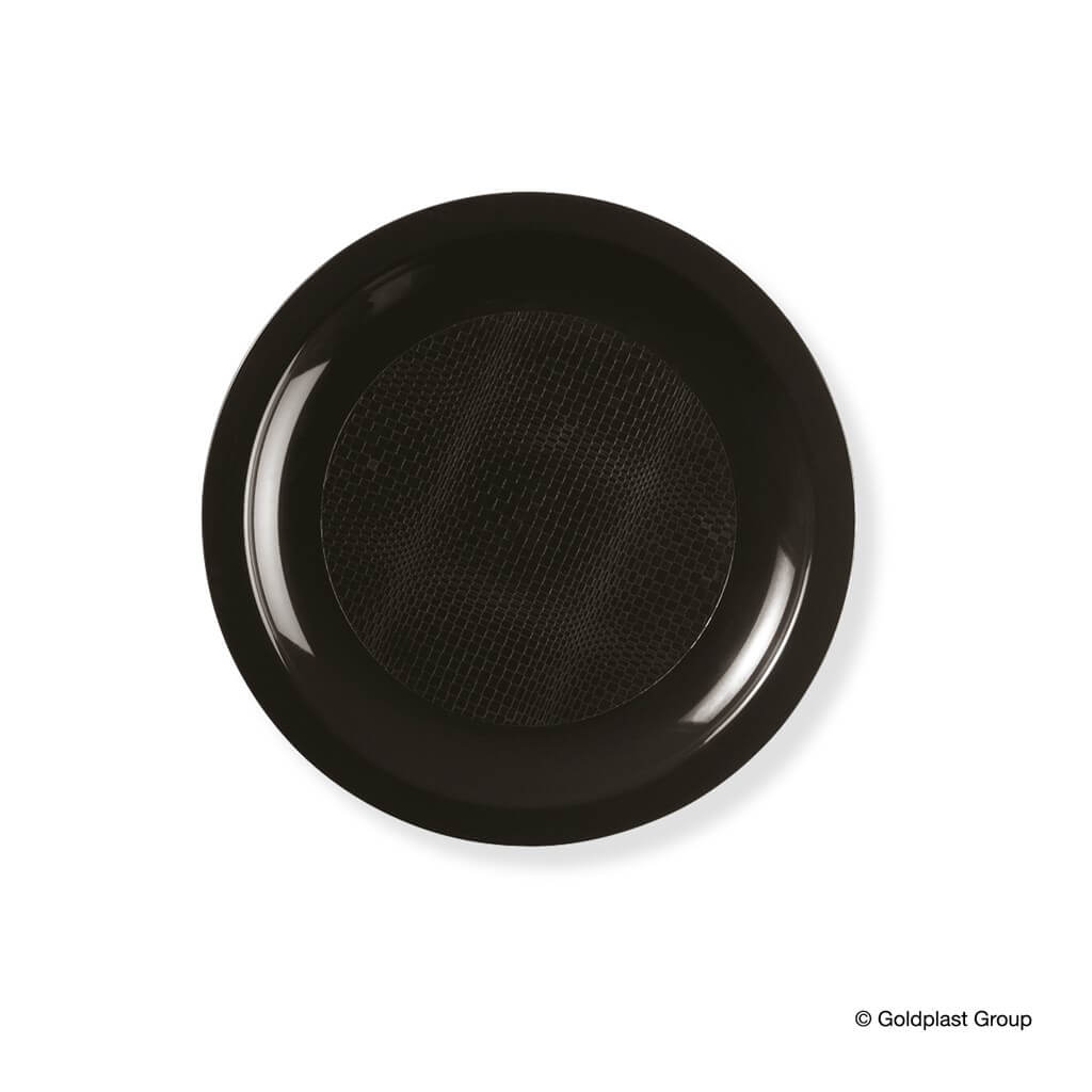 Assiette à desserts noire - 18.5cm - lot de 25