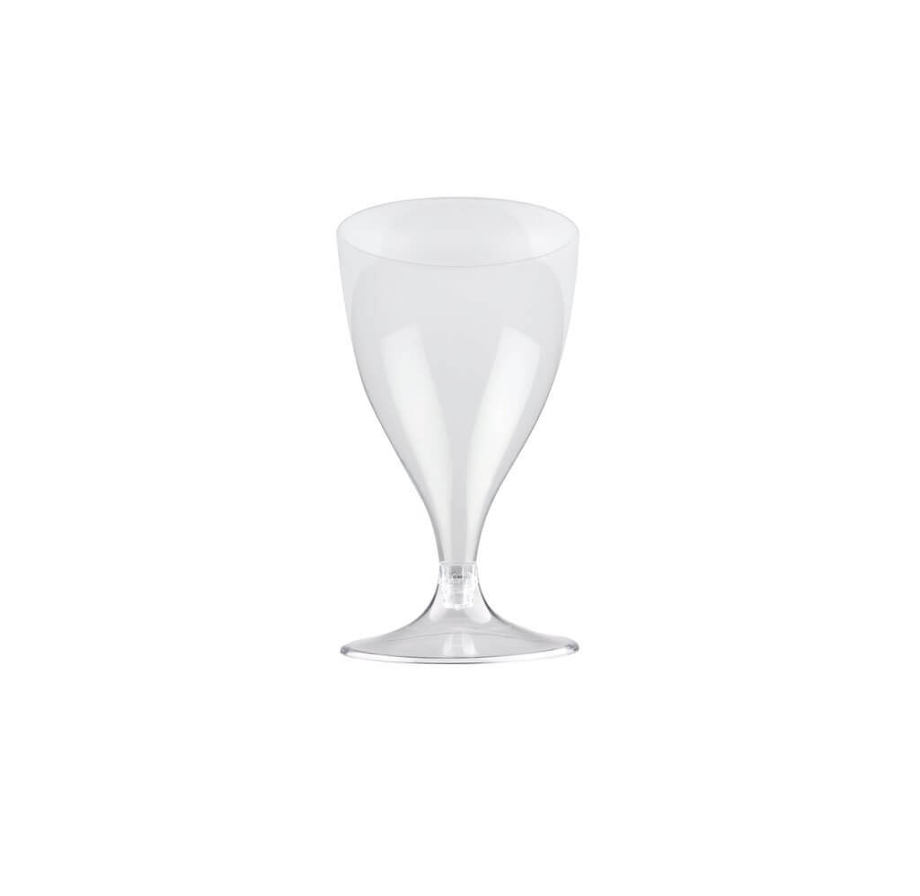 Verre à vin 20cl en plastique transparent - Lot de 20 