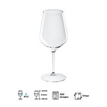 Verre à vin WINE COCKTAIL transparent 47cl (Tritan)