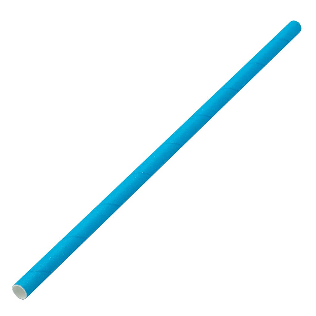 Paille papier bleue 20cm /ø6mm (250 pcs)