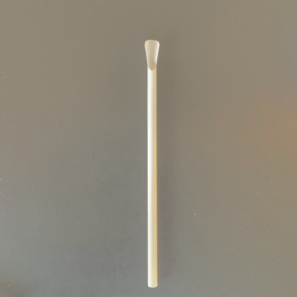 Paille Cuillère Bio PLA blanche 20cm /ø8mm (200pcs)