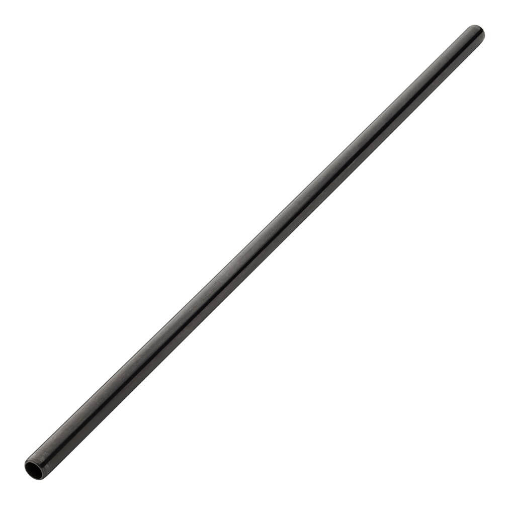 Paille inox réutilisable Noir mat 14cm /ø6mm (12pcs)