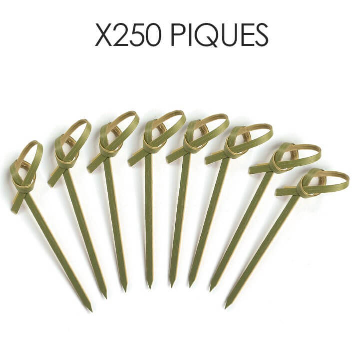 Pic Bambou forme noeud 6cm (250pcs)