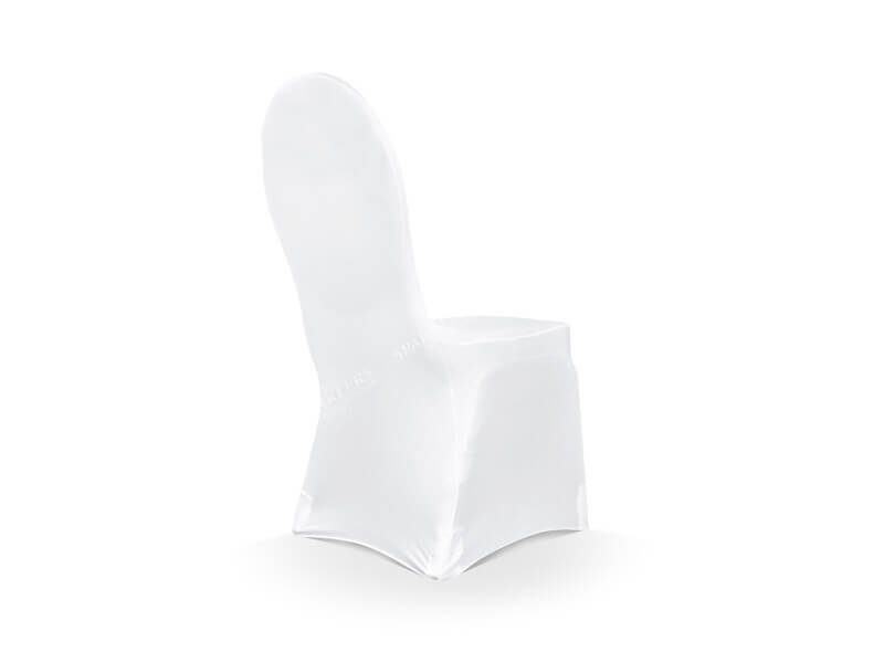 Lot de 5 housses de chaise mariage blanches 