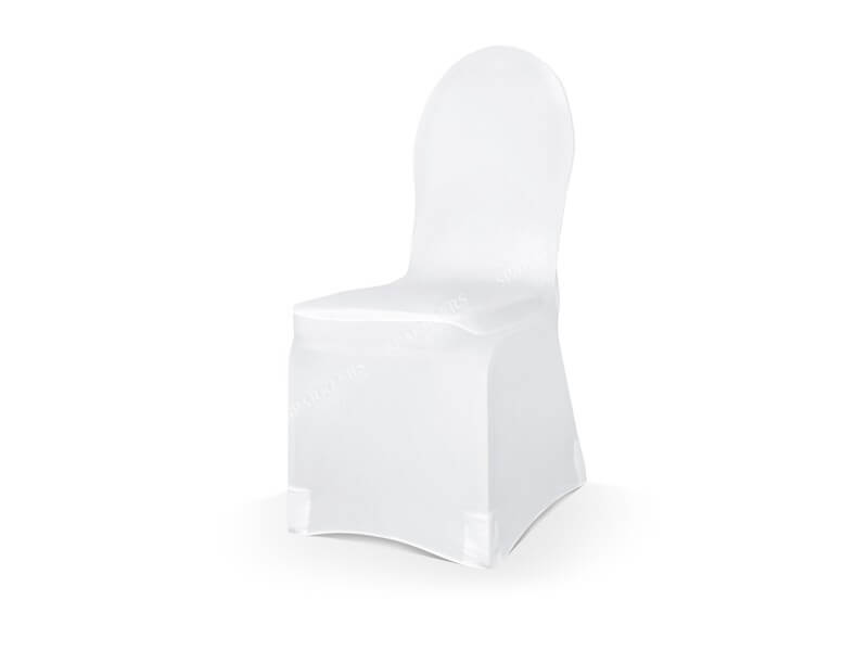 Lot de 5 housses de chaise mariage blanches 