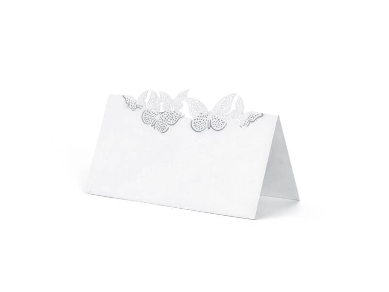 Marque place avec motifs papillons (Lot de 10)
