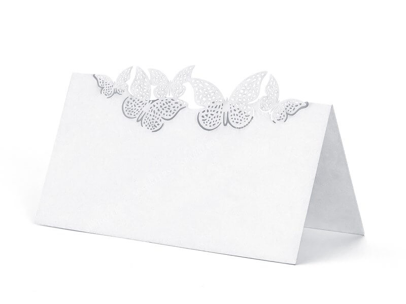 Marque place avec motifs papillons (Lot de 10)