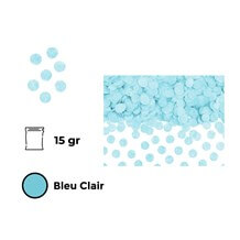 Confettis ronds bleu clair  (15gr)