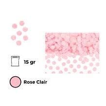 Confettis ronds rose clair  (15gr)