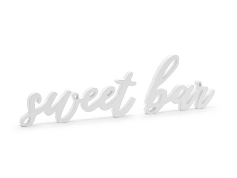 Lettres "Sweet Bar" Blanc