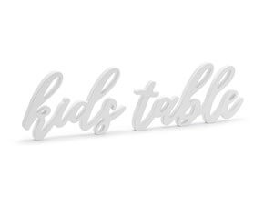 Lettres Kids Table Blanc 