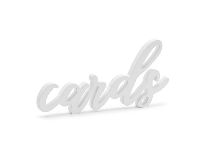 Lettres "Cards" Blanc 