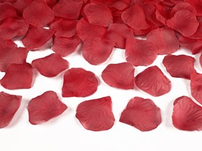 100 pétales de roses rouges