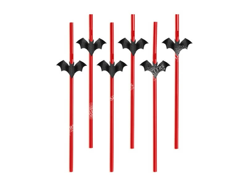 Lot de 6 pailles d'Halloween