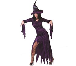Déguisement de sorcière VIOLET Taille L