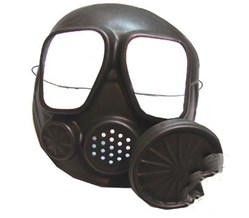 Faux masque à gaz en plastique
