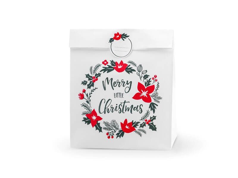 Sachet cadeau Merry Little Christmas (3 pièces)