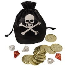 Accessoires Bourse Pirate pièces et diamants 